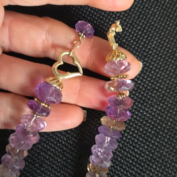 14KT Faceted Ametrine Necklace - Picture 2 of 11